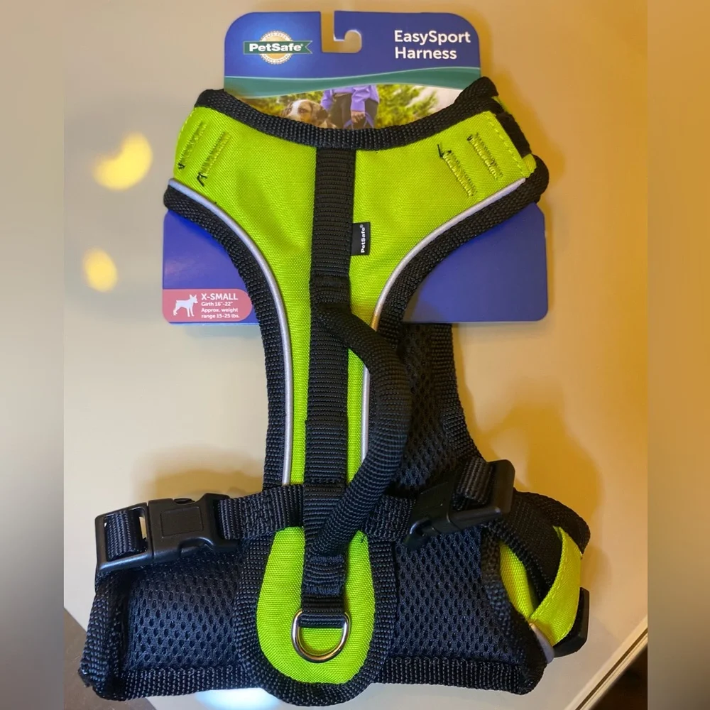 NWT PetSafe EasySport Nylon Reflective Back Clip Dog Harness - size XS